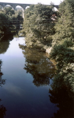 The Avon looking upstream from the brig